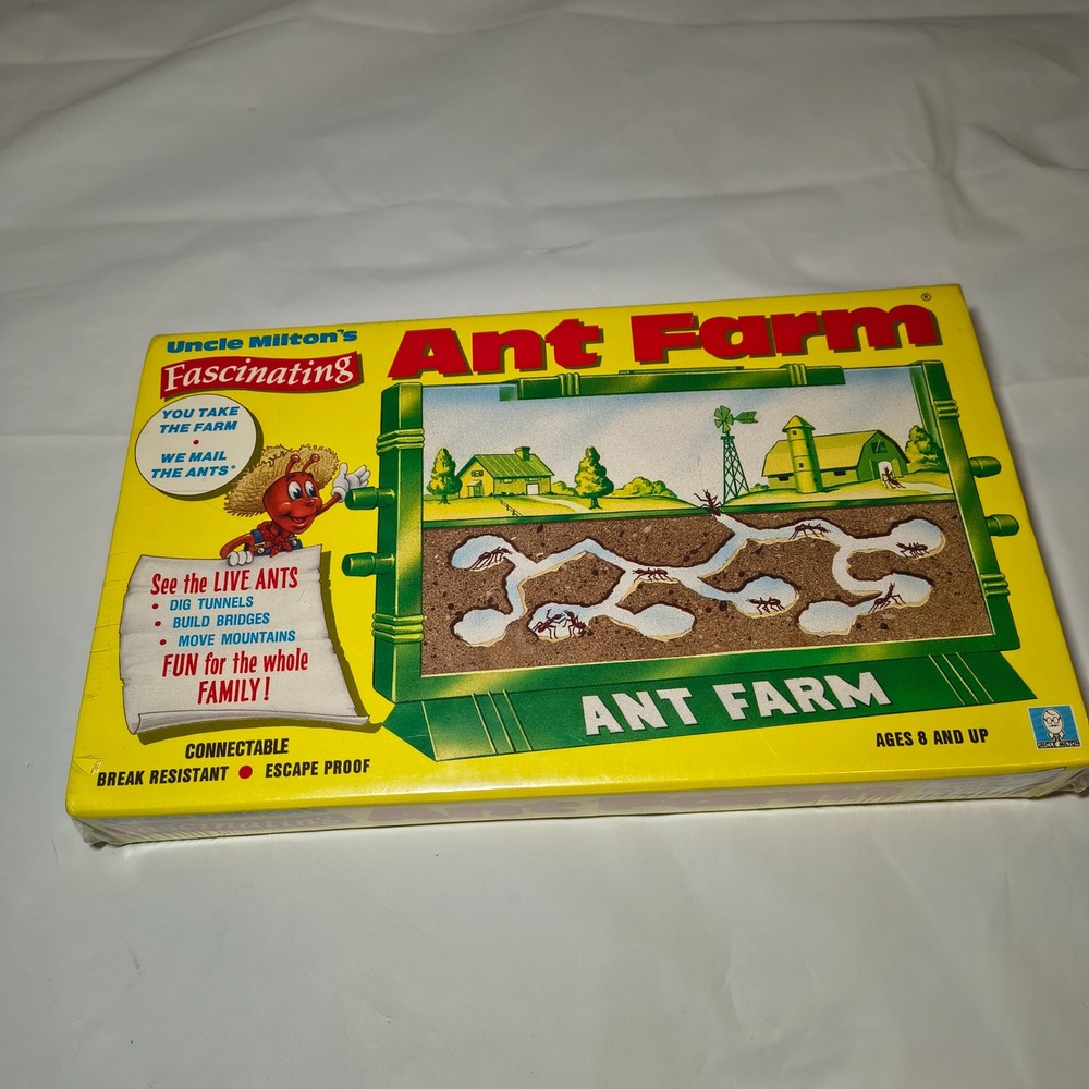 Uncle Milton's Fascinating Ant Farm No. 15 Regular Size 6x9 Connectable Kit New